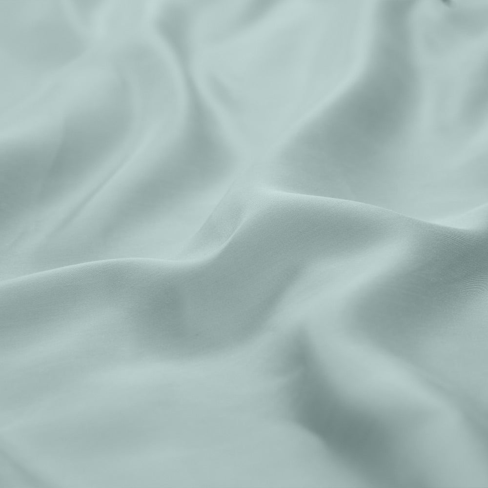100% 80s Tencel™ Lyocell Duvet Cover + Bedding Sheet + Pillow Cases Set - Leaf Green
