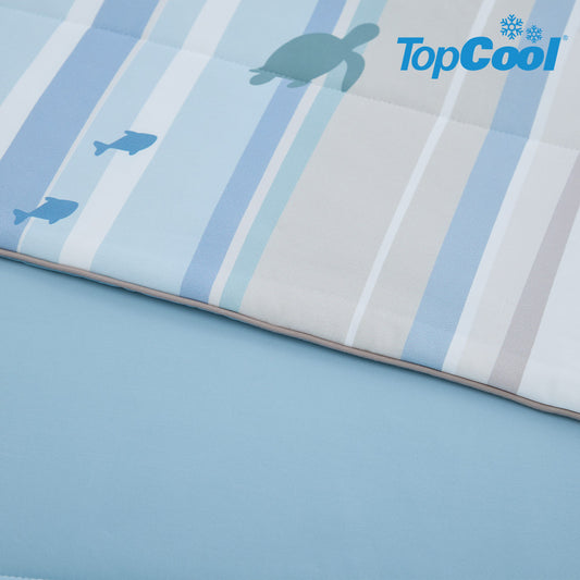 TopCool 2026 S/S Instant Cooling Comforter - Ocean Turtle