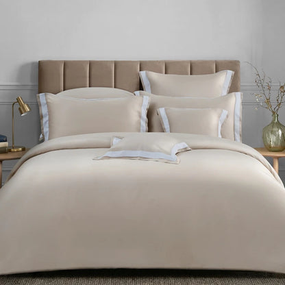 100% 60s Tencel™ Lyocell Solid Color Duvet Cover + Bedding Sheet + Pillow Cases Set - 5 Colors Available