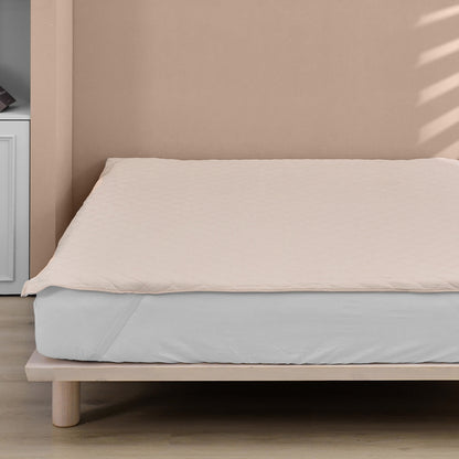 TopCool Solid Color Cooling Mattress Protector - Almond Orange