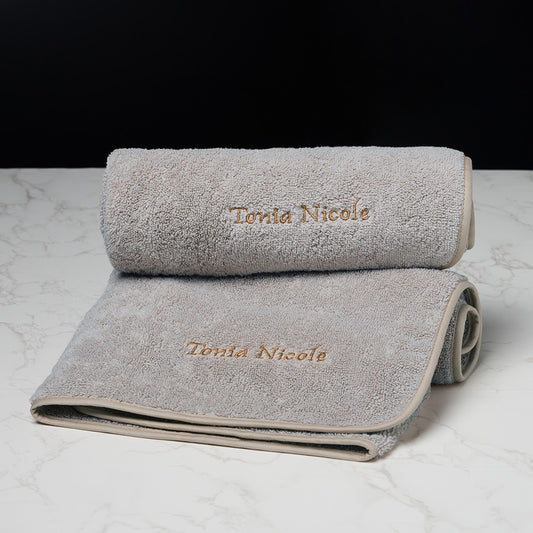 100% Cotton Soft Pillow Towel Cases - Golden Brown