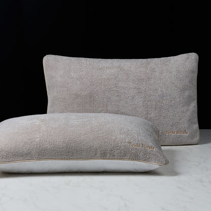 100% Cotton Soft Pillow Towel Cases - Golden Brown