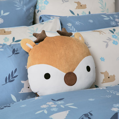 2-in-1 Foldable Flannel Pillow Blanket - Deer