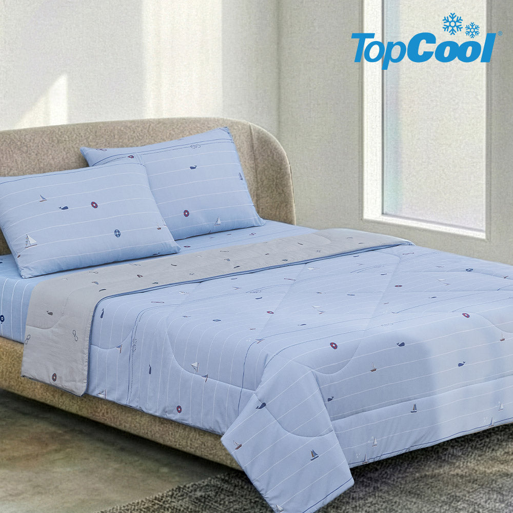 TopCool 2026 S/S Double Layer Cooling Comforter - Whale Voyage