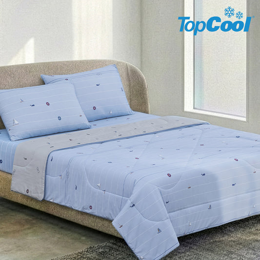 TopCool 2026 S/S Double Layer Cooling Comforter - Whale Voyage