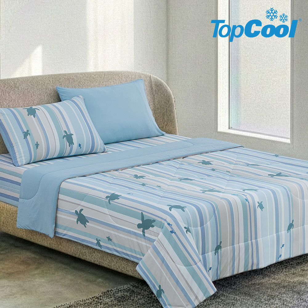 TopCool 2026 S/S Instant Cooling Comforter - Ocean Turtle