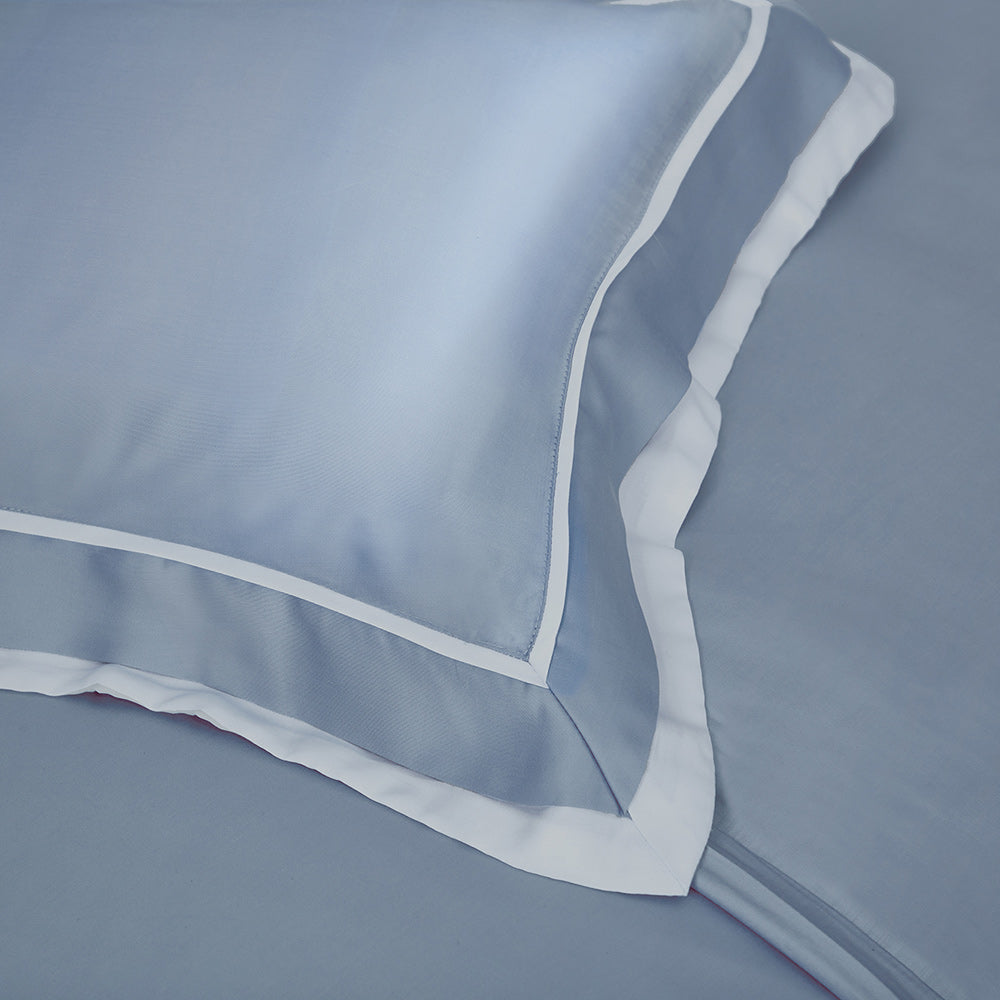 100% 80s Tencel™ Lyocell Duvet Cover + Bedding Sheet + Pillow Cases Set -  Chill Blue