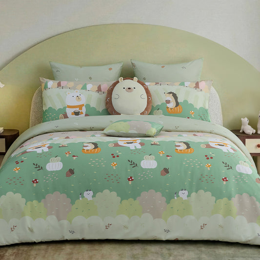 100% 60s Tencel™ Lyocell Printed Duvet Cover + Bedding Sheet + Pillow Cases Set - Komori Party