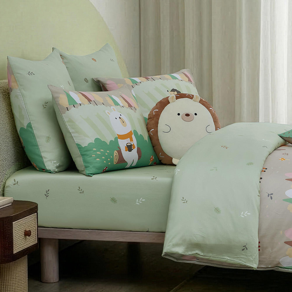 100% 60s Tencel™ Lyocell Printed Duvet Cover + Bedding Sheet + Pillow Cases Set - Komori Party