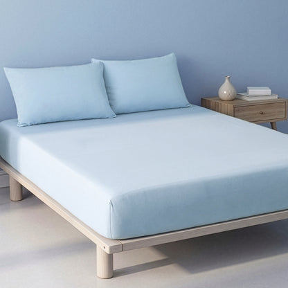 TopCool 2026 S/S Anti-Bacterial Frost Cooling Bedding Sheet + Pillow Cases Set - 5 Colors Available