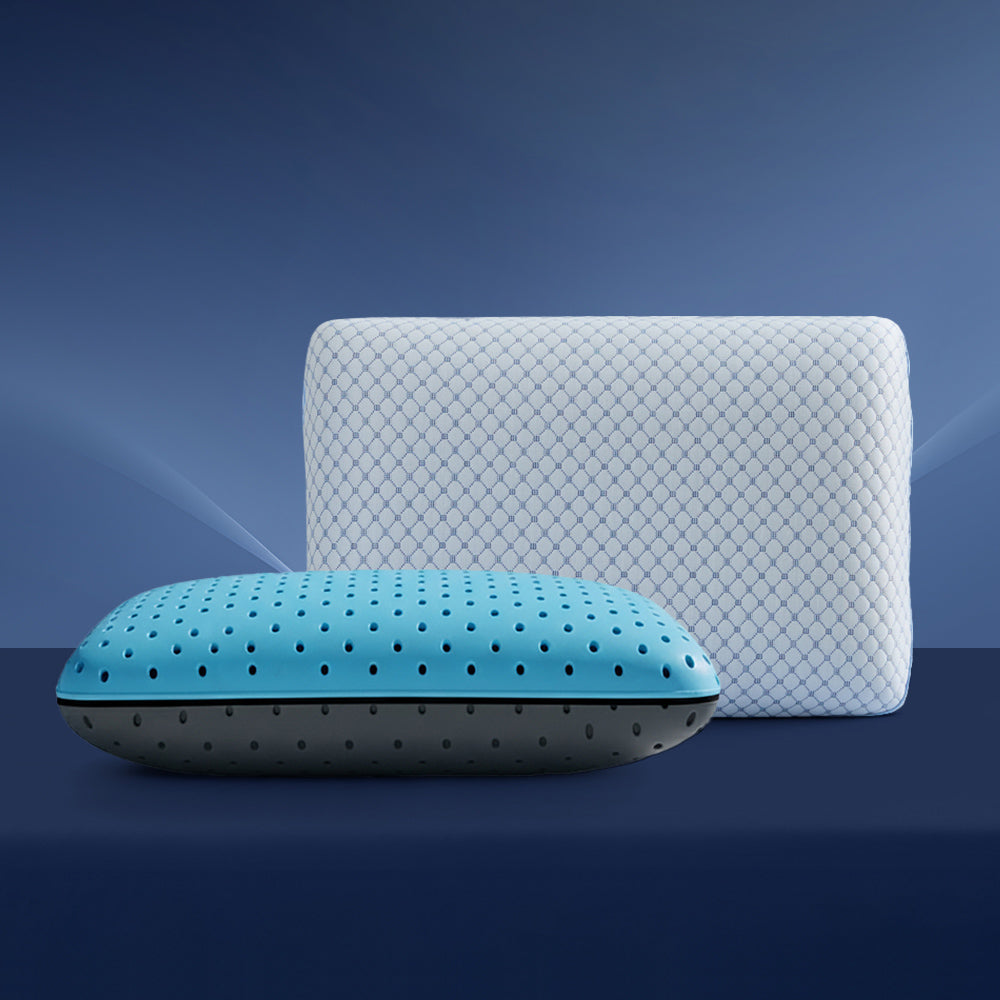 Eco-Friendly Thermostatic Dual-Effect Anti-Mite Bamboo Charcoal Cooling Memory Foam Pillow