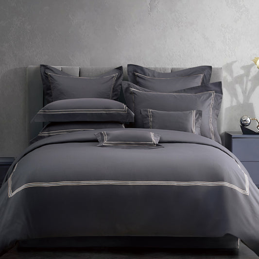 Charisma 500TC 100% Egyptian Cotton Embroidered Duvet Cover Sheet Set-King/Super King-Wilderness