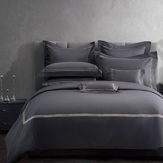 Charisma 500TC 100% Egyptian Cotton Embroidered Duvet Cover Sheet Set-King/Super King-Wilderness