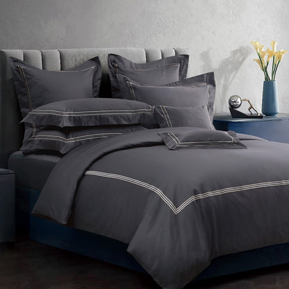 Charisma 500TC 100% Egyptian Cotton Embroidered Duvet Cover Sheet Set-King/Super King-Wilderness