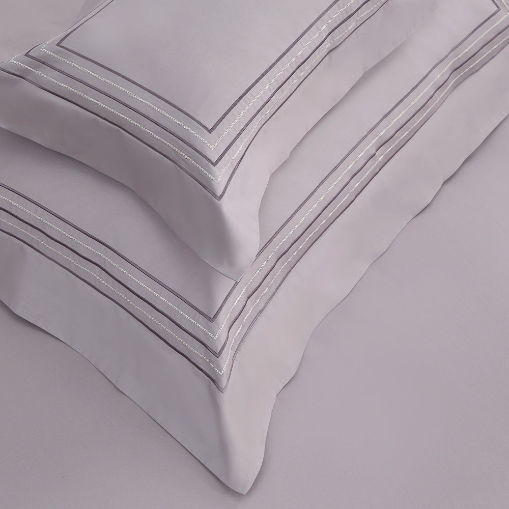 Charisma 500TC 100% Egyptian Cotton Embroidered Duvet Cover Sheet Set-King/Super King-Serene Evening Glow