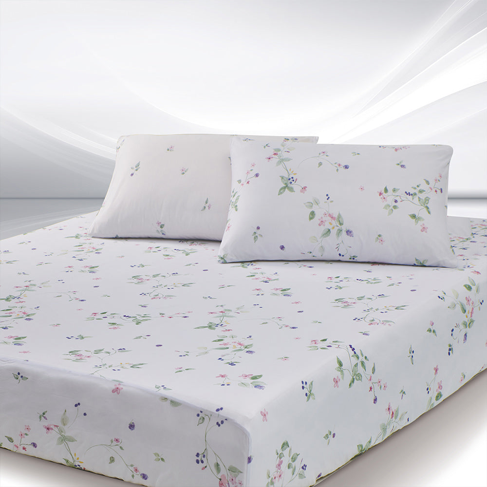 TopCool Q-max 0.455 Bedding Sheet + Pillow Cases Set - Garden