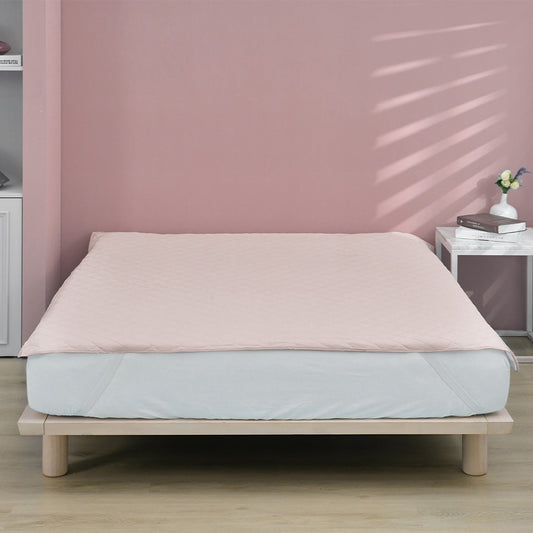 TopCool Solid Color Cooling Mattress Protector - Cherry Pink